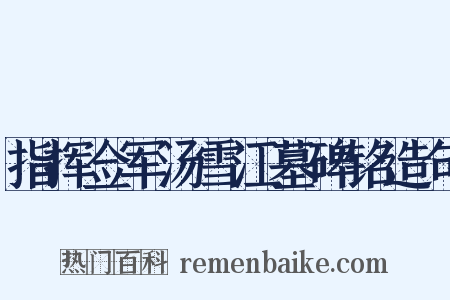 指挥佥军汤雪江墓碑铭造句是什么意思的图片